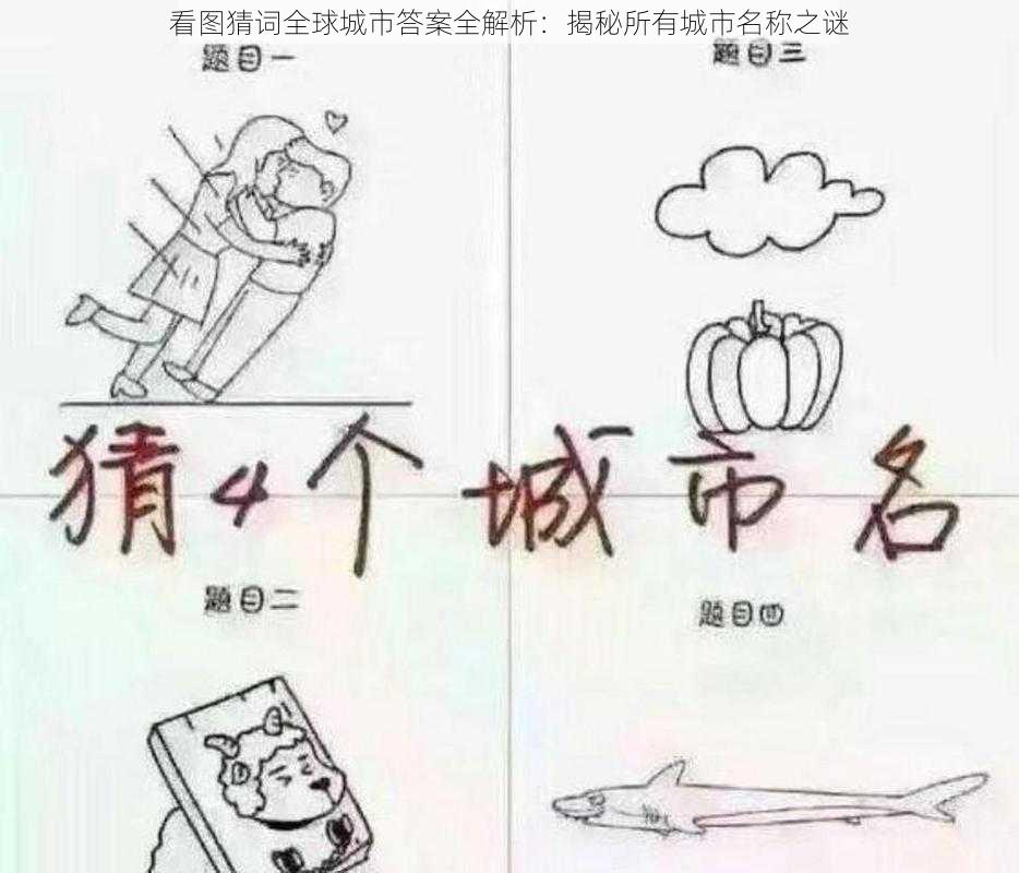看图猜词全球城市答案全解析:揭秘所有城市名称之谜